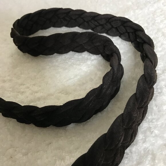 J.J. Winters Fringe Suede Black Boho Hippie Crossbody Shoulder Bag Braided Strap - Picture 7 of 14